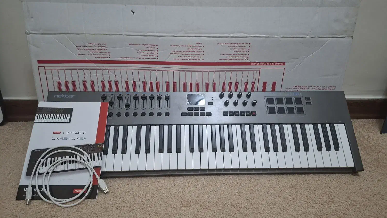 کیبورد / میدی کنترلر Nectar impact Lx61|پیانو، کیبورد، آکاردئون|کرمان, |دیوار