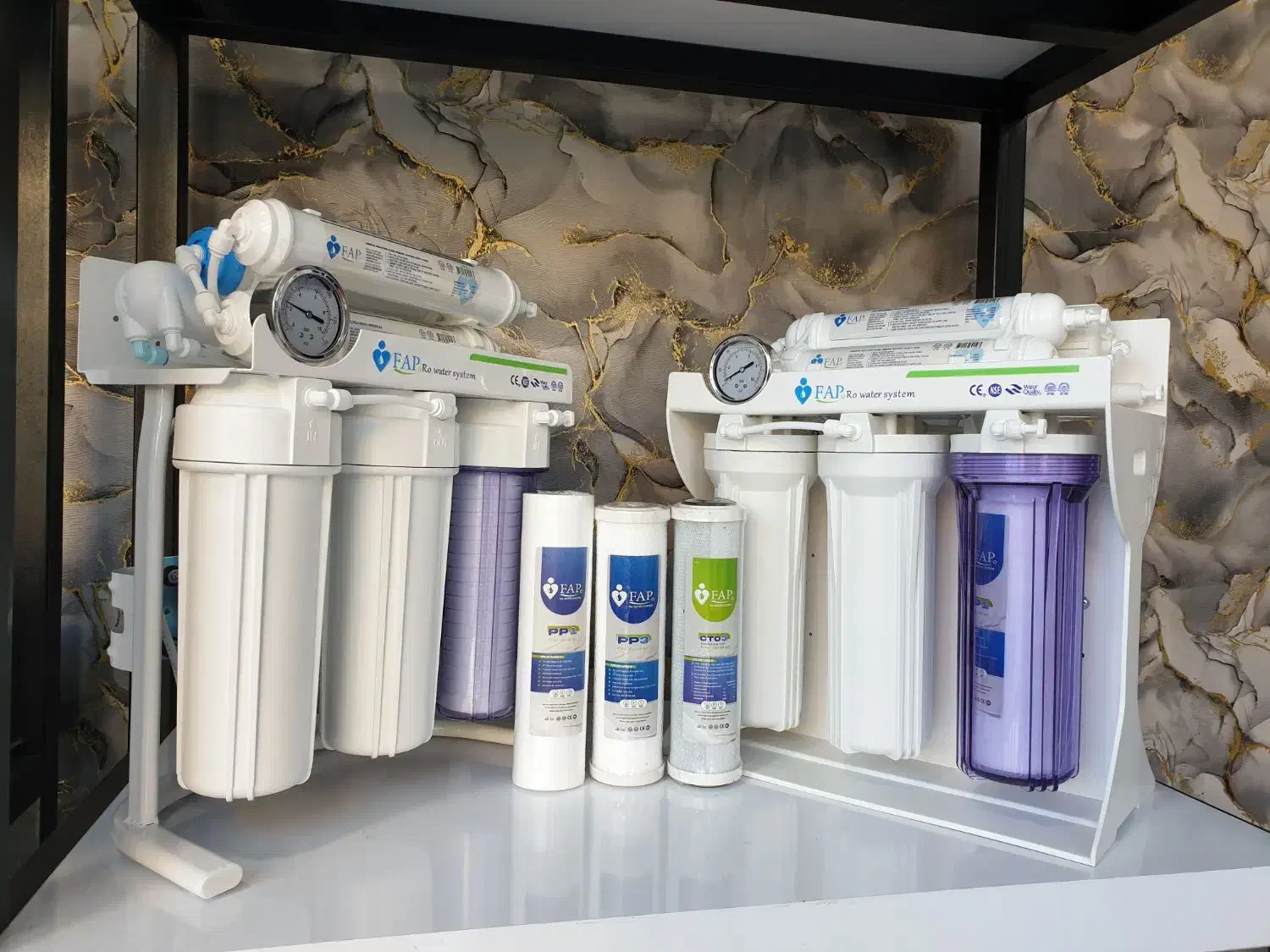 دستگاه تصفیه آب تمام تایوان+پک اشانتیون فیلتر|آبسردکن و تصفیه آب|رشت, رشتیان|دیوار