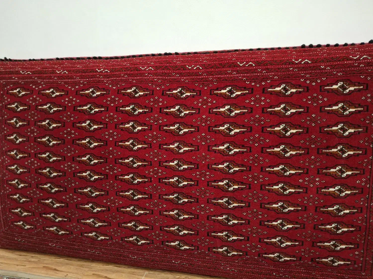 پشتی سنتی ترکمن دستبافت نو و سایز بزرگ|پشتی|مشهد, ادیب نیشابوری (شهرک غرب)|دیوار