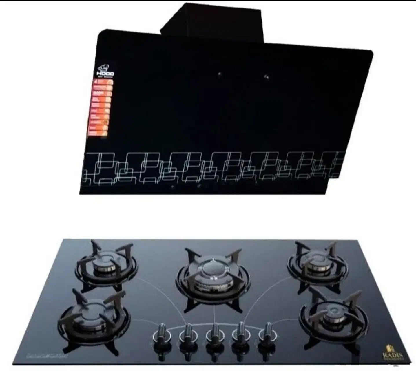 هود اوریب لمسی کنترلی گاز صفحه ای استیل و شیشه ای|هود|اهواز, کمپلو جنوبی|دیوار