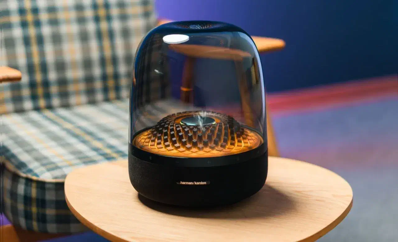 Harman Kardon Aura Studio4اسپیکر باطراحی کریستالی|پخشکننده همراه|مشهد, هنرستان|دیوار