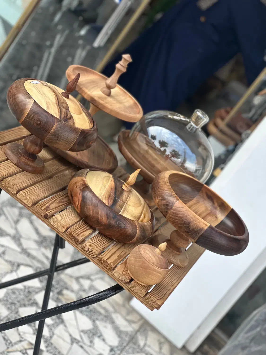 جهاز سرویس چوبی سرویس اشپزخانه قابلمه بشقاب|ظروف سرو و پذیرایی|بابل, |دیوار