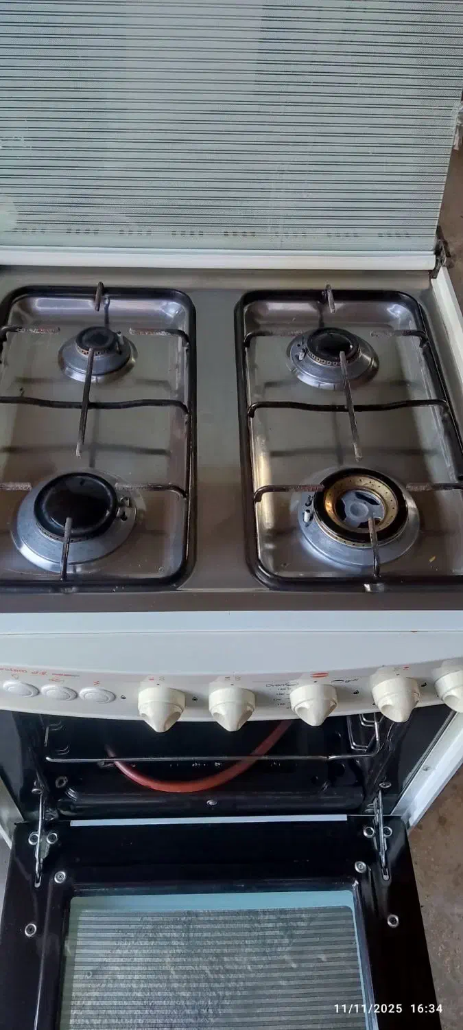 اجاق گاز فر ۴ شعله|اجاق گاز و لوازم برقی پخت‌وپز|ری, امین آباد|دیوار