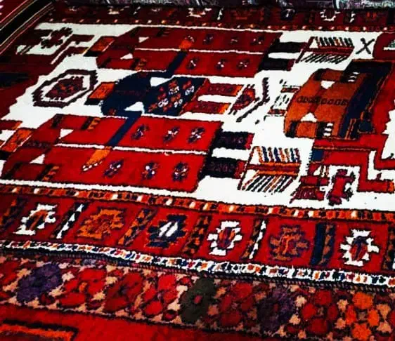 فرش دست بافت جاجیم قدیمی|گلیم، جاجیم، گبه|شوش, |دیوار