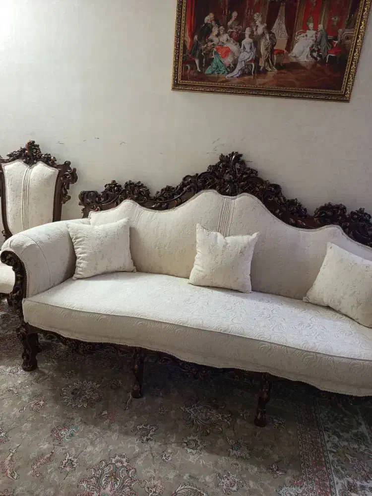 مبل نه نفره استیل|مبلمان خانگی و میز عسلی|ری, سرتخت|دیوار