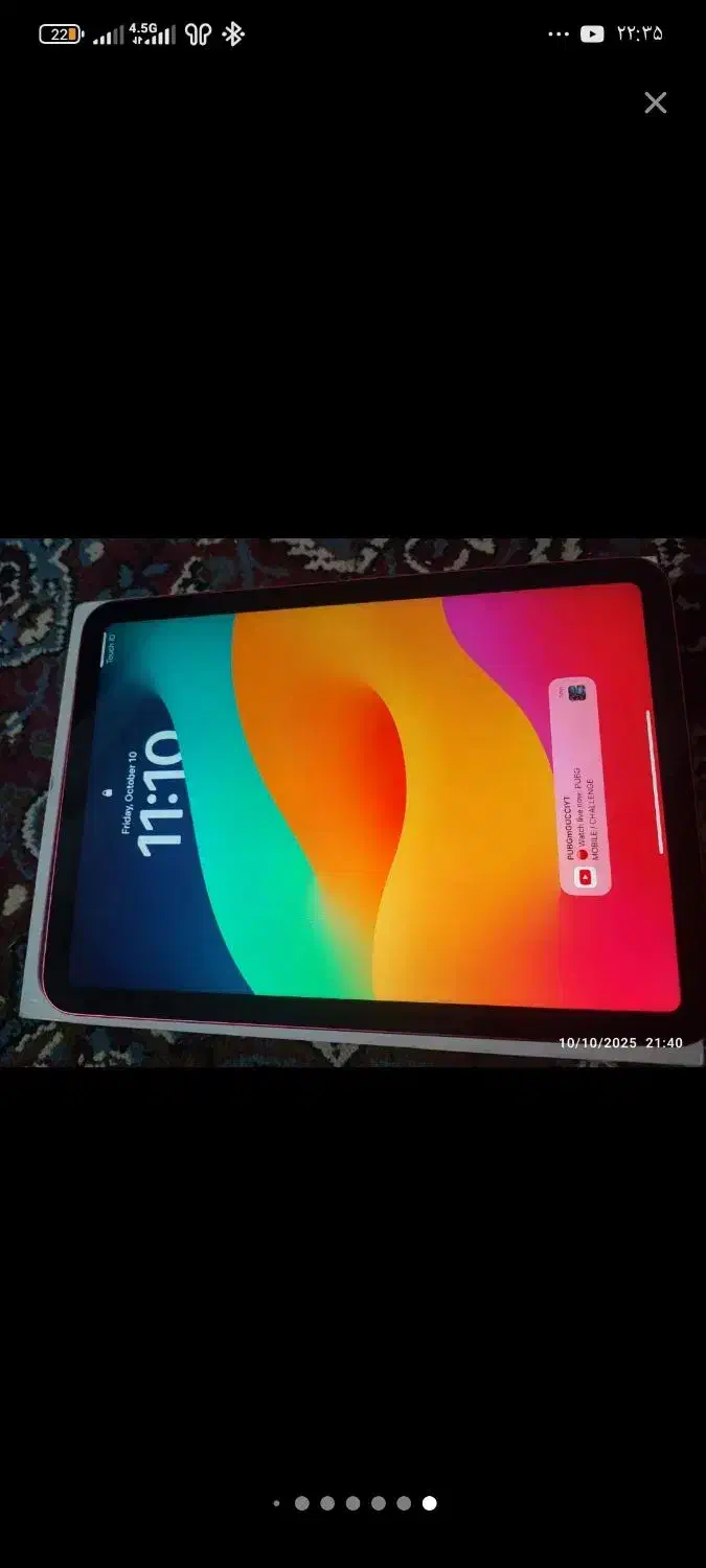 آیپد 10 بدون خط خش باتری 100|تبلت|میبد, |دیوار