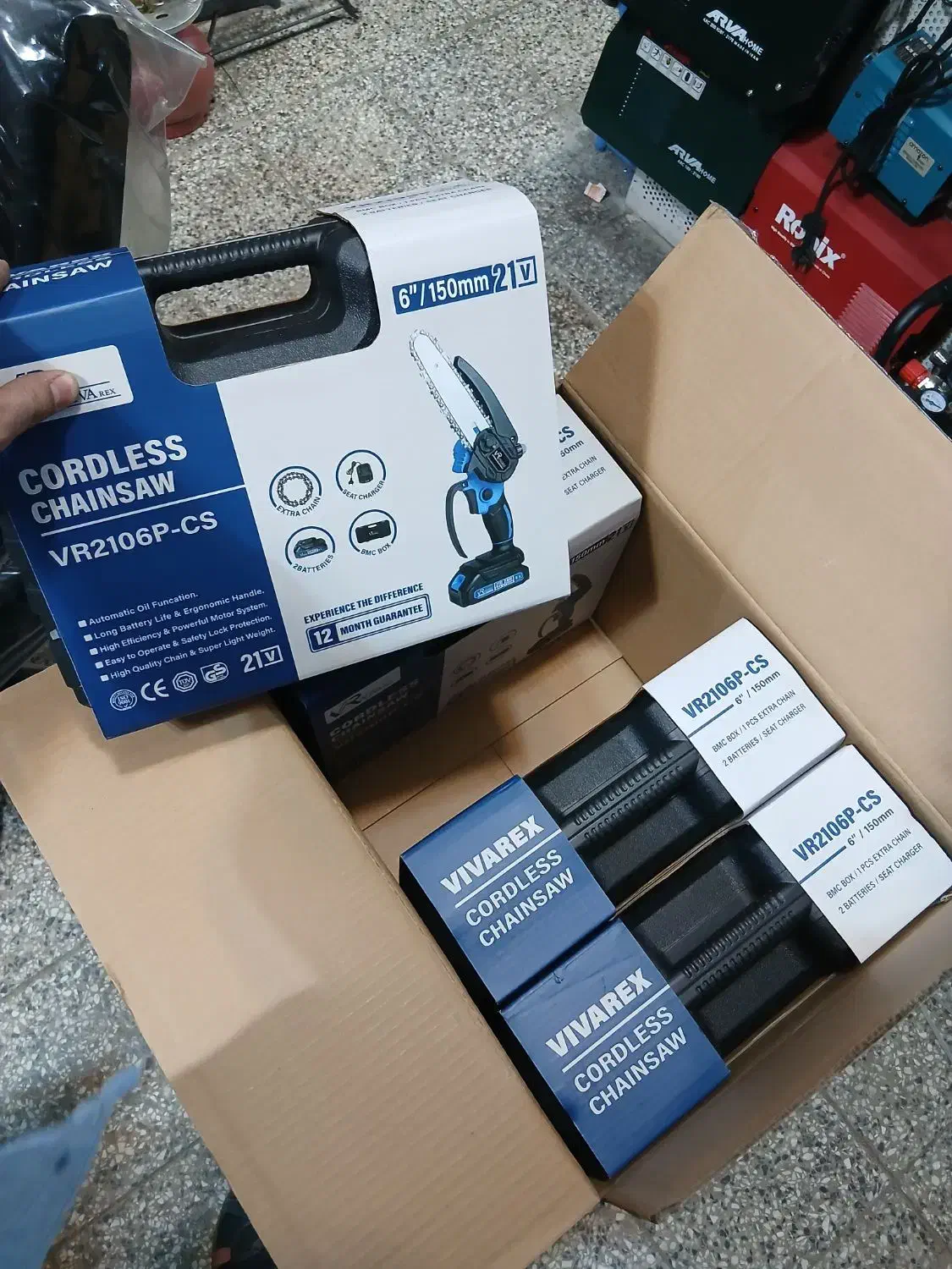 اره زنجیری شارژی چوب بر ۲۱ولت با۶۰۰هزار تخفیف|ابزارآلات|ایلام, |دیوار