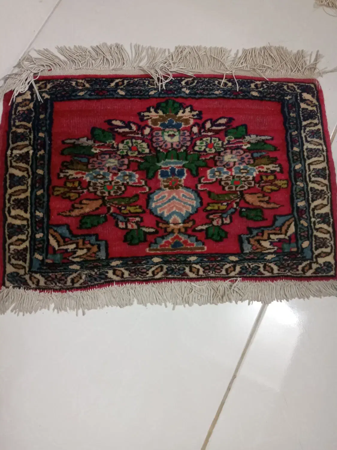 قالیچه دیواری آنتیک|گلیم، جاجیم، گبه|لاهیجان, خالو باغ|دیوار