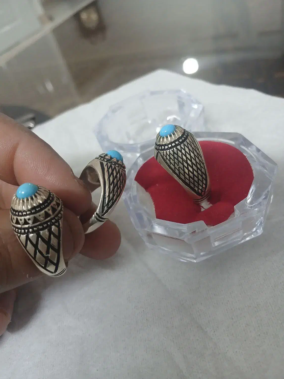 انگشتر فیروزه نیشابور|جواهرات|مشهد, شیرودی|دیوار