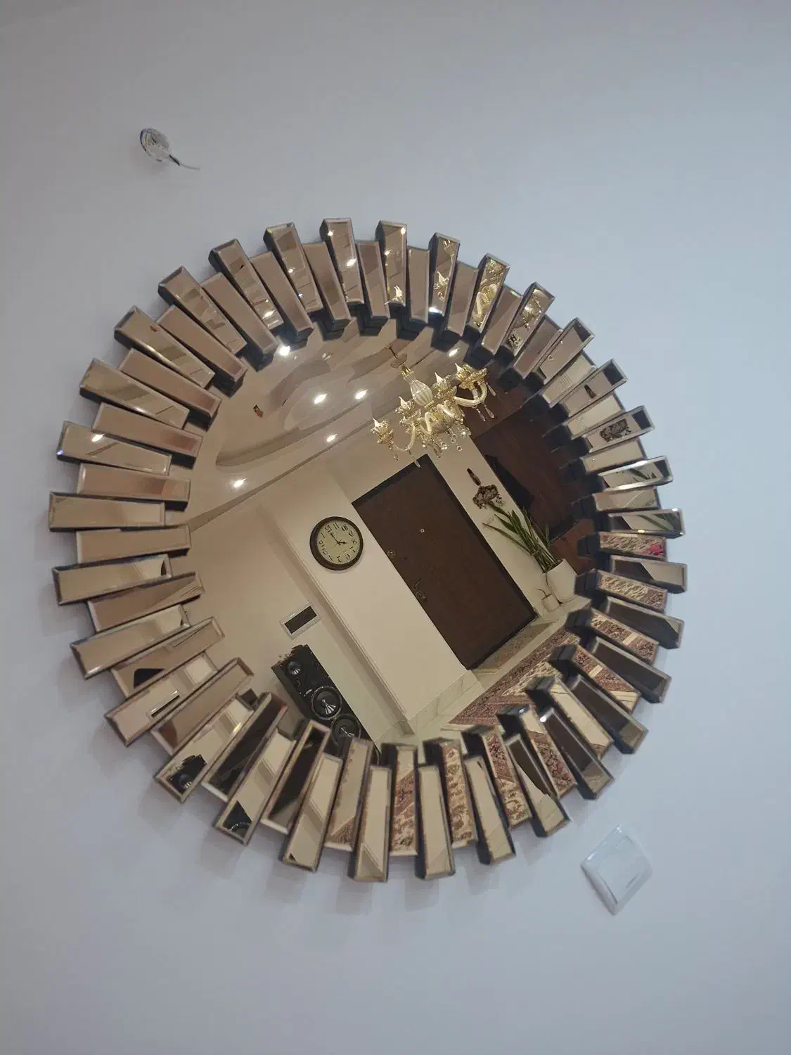 اینه خورشیدی دیواری کاملا نو|آینه|ساوه, |دیوار