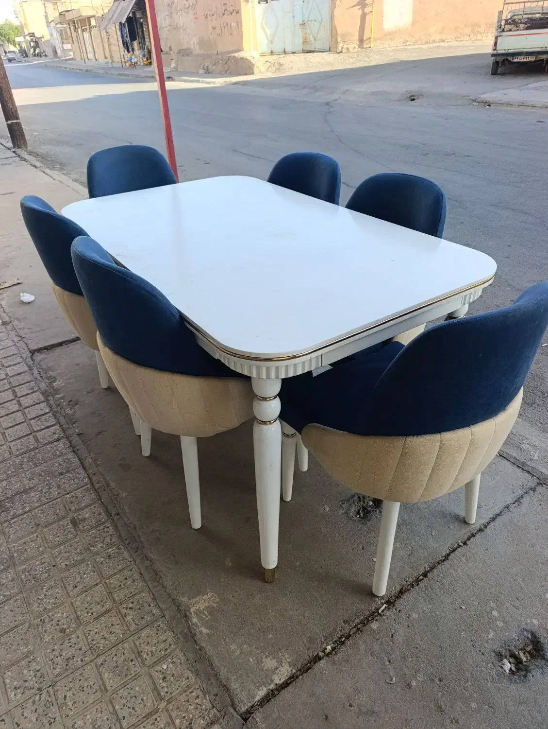 میز نهار خوری 6نفره در حد نو در گتوند|میز و صندلی غذاخوری|گتوند, |دیوار