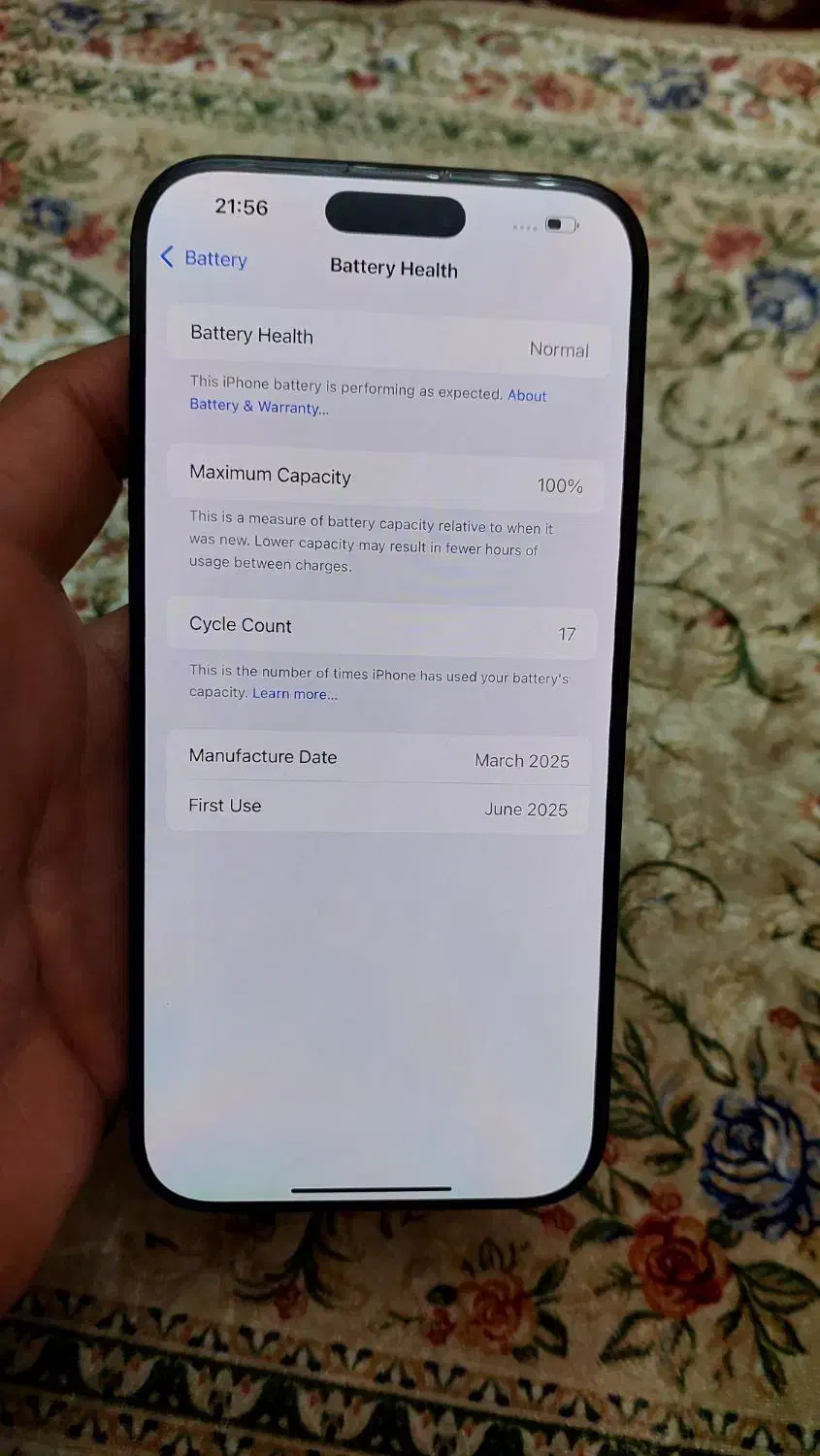 آیفون ۱۶ پرومکس ۲۵۶ zaa|موبایل|شهریار, شهرک شاهد|دیوار