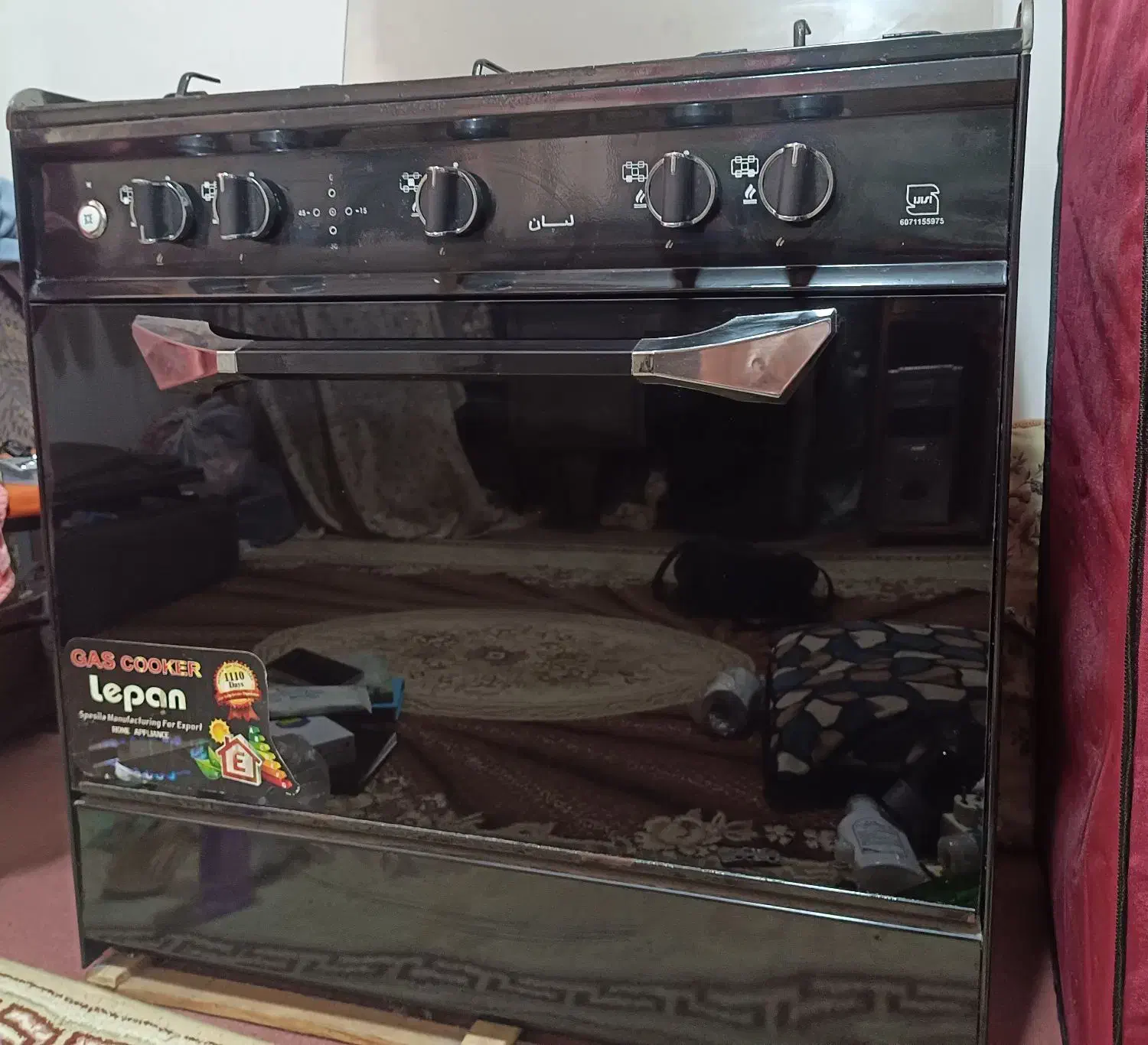 اجاق گاز پنج شعله طرح فر|اجاق گاز و لوازم برقی پخت‌وپز|لاهیجان, حاجی آباد|دیوار