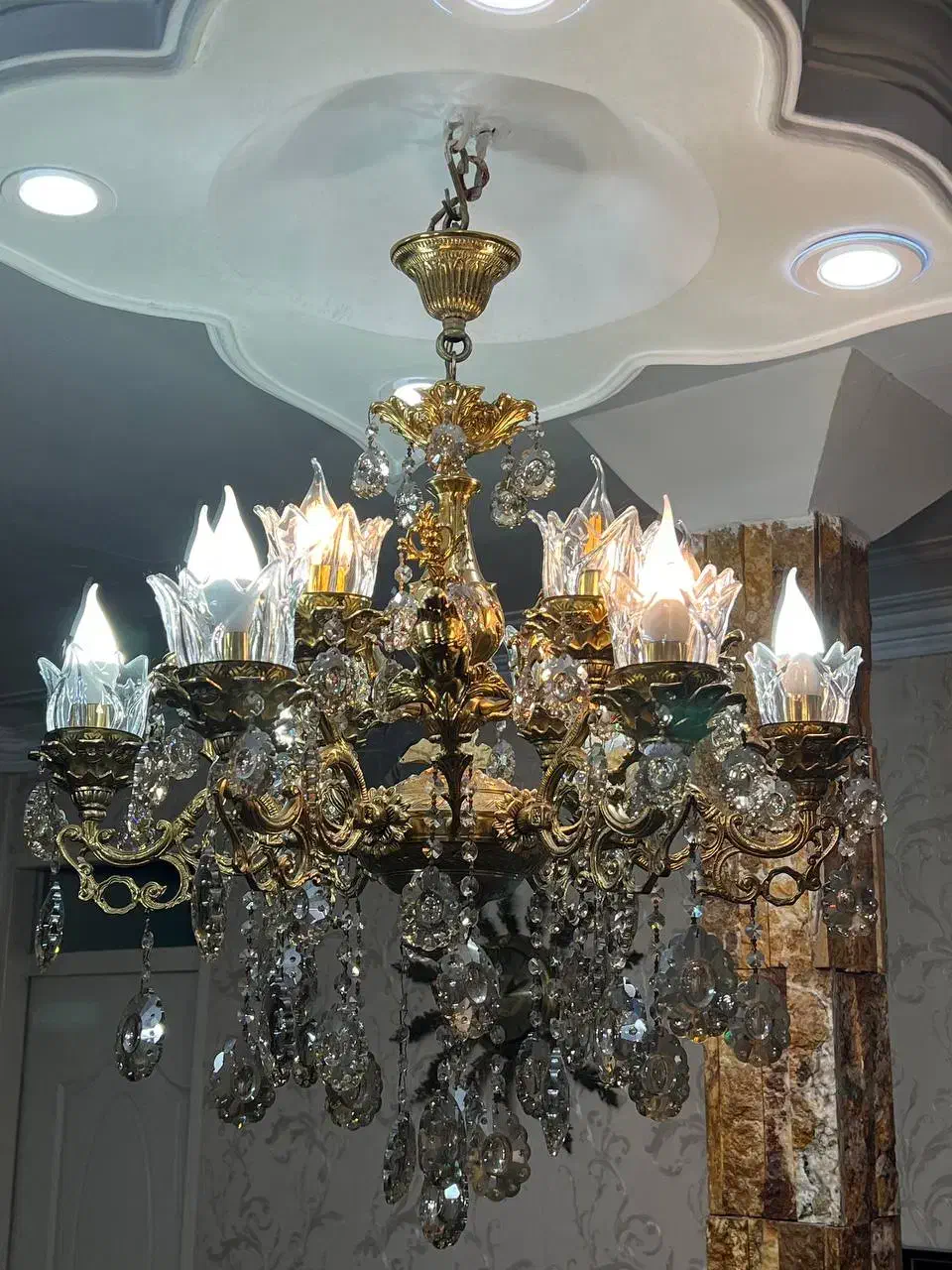 لوستر برنز|لوستر و چراغ آویز|ری, عباسآباد|دیوار