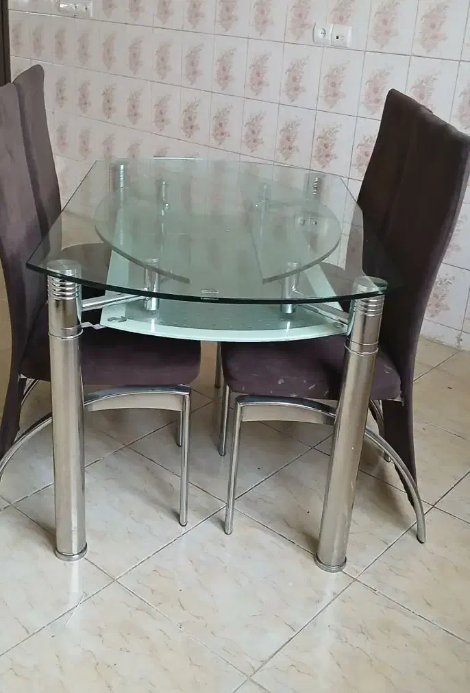 میز ناهار خوری 4 نفره|میز و صندلی غذاخوری|ایلام, |دیوار