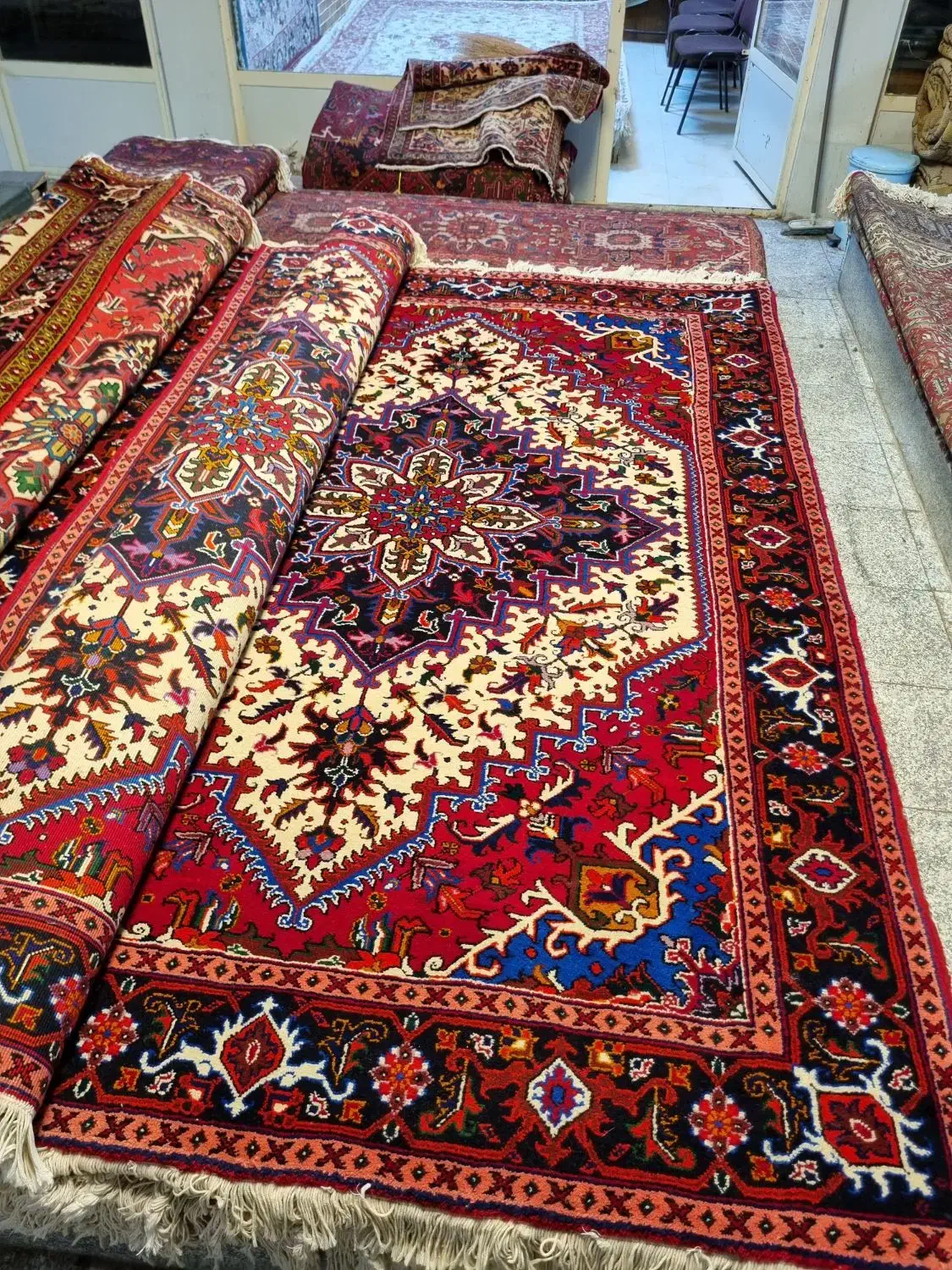 فرش جفت ۶متری شربیان نو مناسب جهزیه|فرش|تبریز, |دیوار
