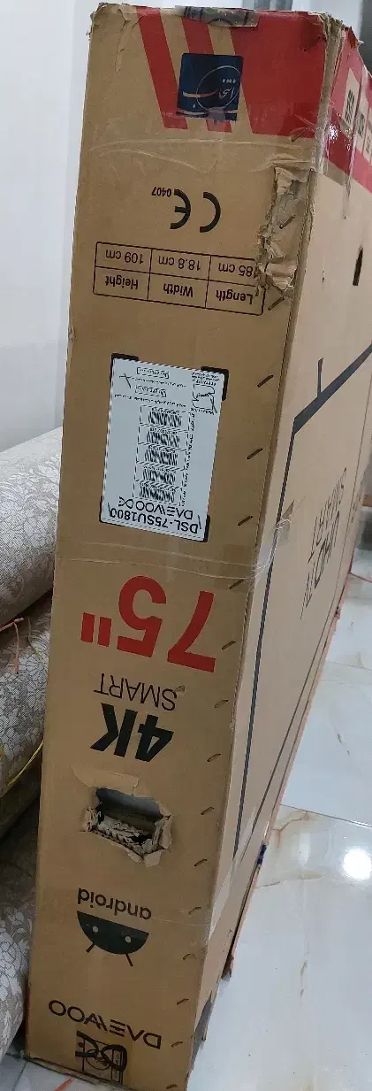 تلویزیون دوو ۷۵ اینچ|تلویزیون و پروژکتور|شوش, |دیوار