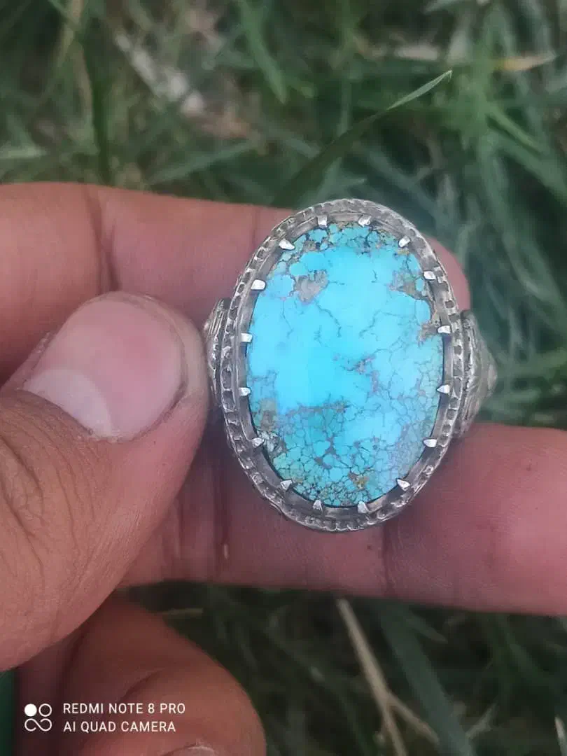 انگشتر فیروزه اصل|زیورآلات و اکسسوری|یزد, |دیوار