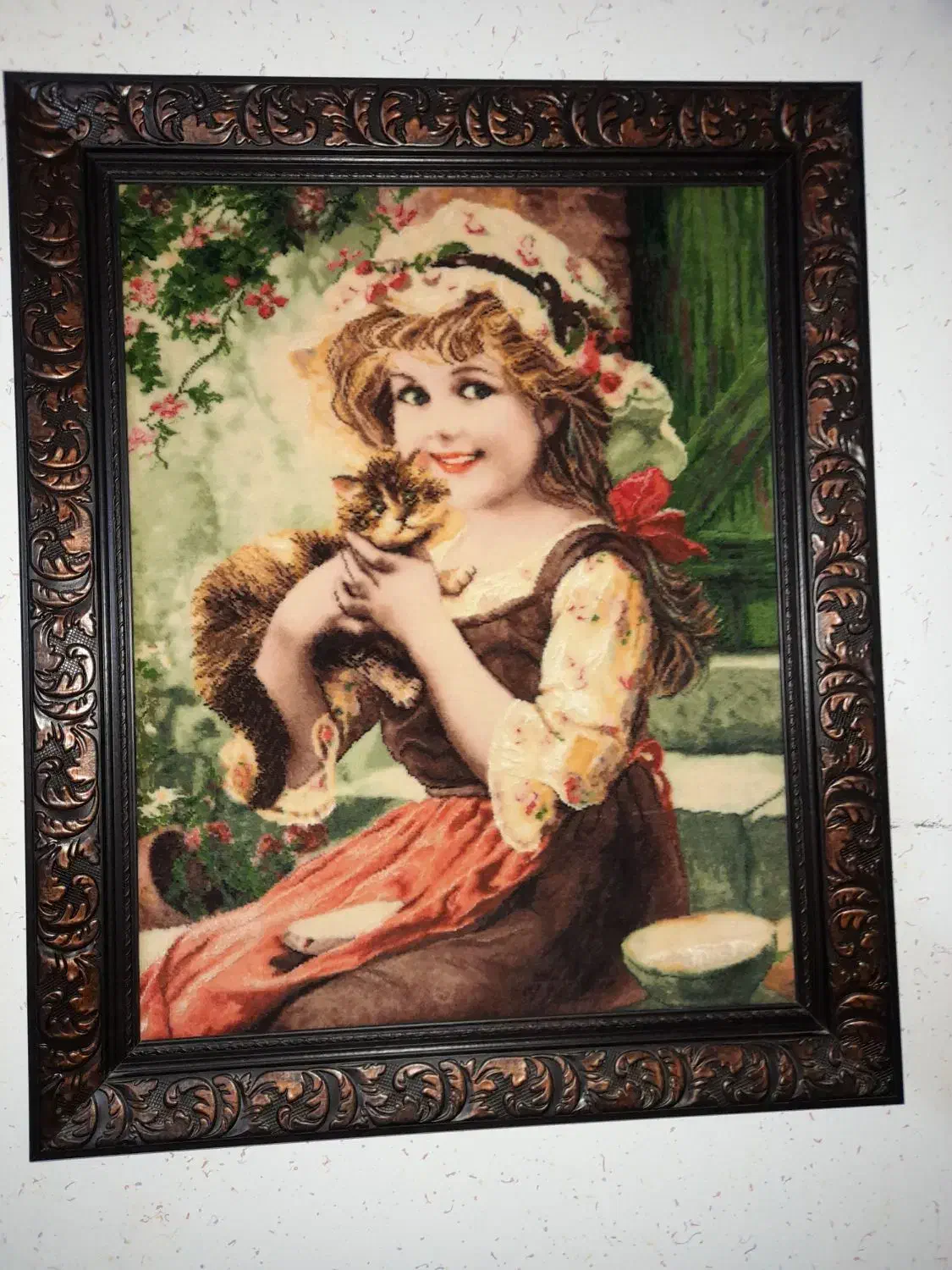 تابلوفرش دستباف|تابلو فرش|شهر بابک, |دیوار