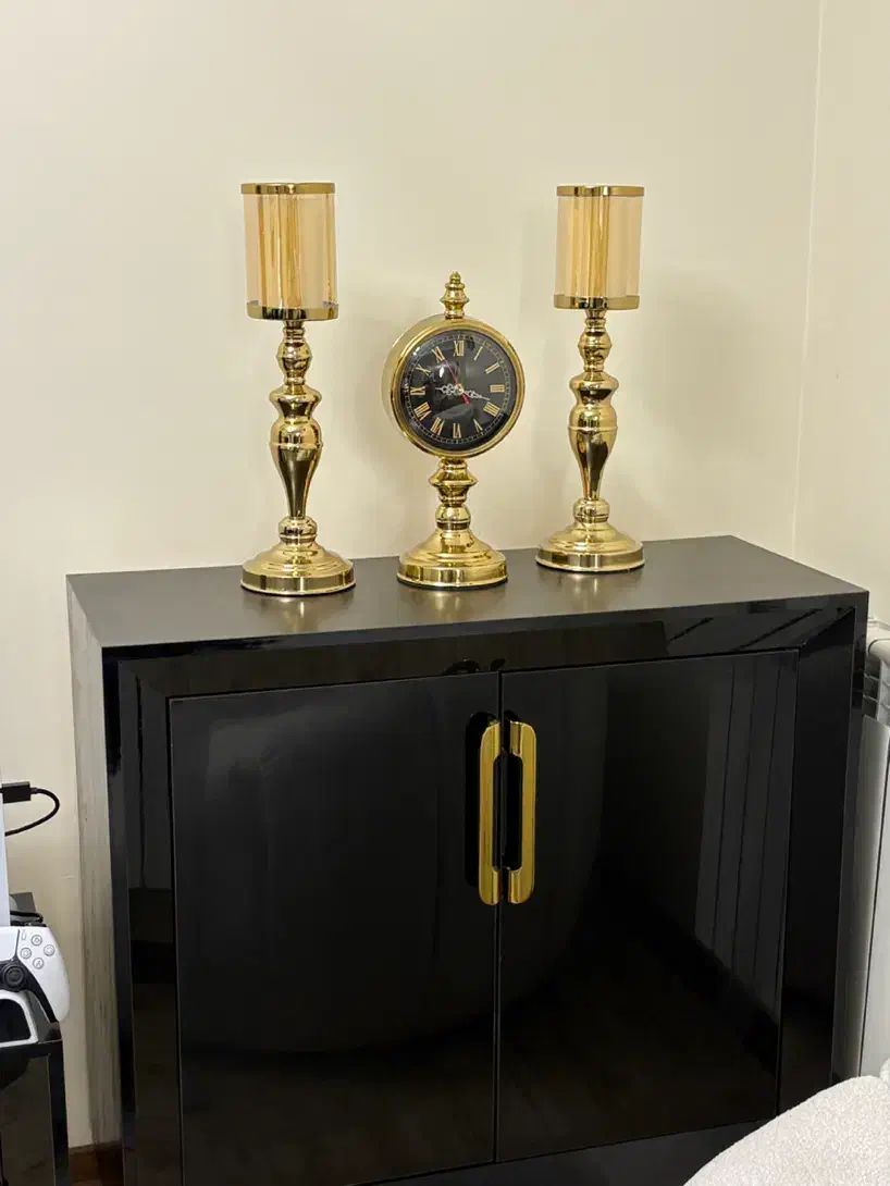 آینه کنسول مشکی طلایی نو|بوفه، ویترین، کنسول|تهران, کوی بیمه|دیوار