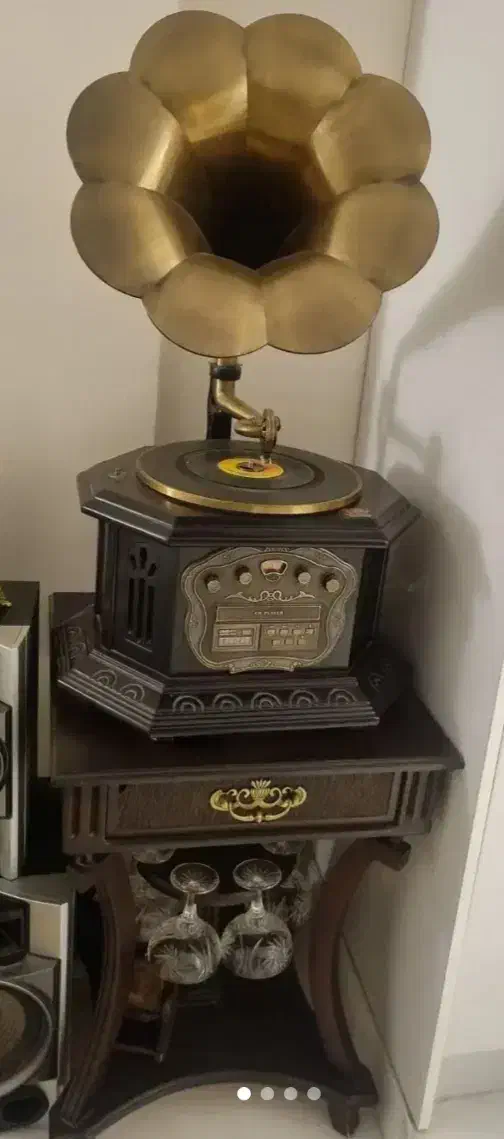 گرامافون تنوکس کلاسیک همراه میز|سیستم صوتی خانگی|قم, پردیسان|دیوار