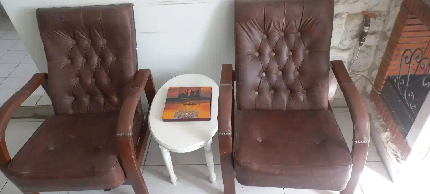 دو عدد صندلی اداری چرم|مبلمان اداری|شیراز, زرگری|دیوار