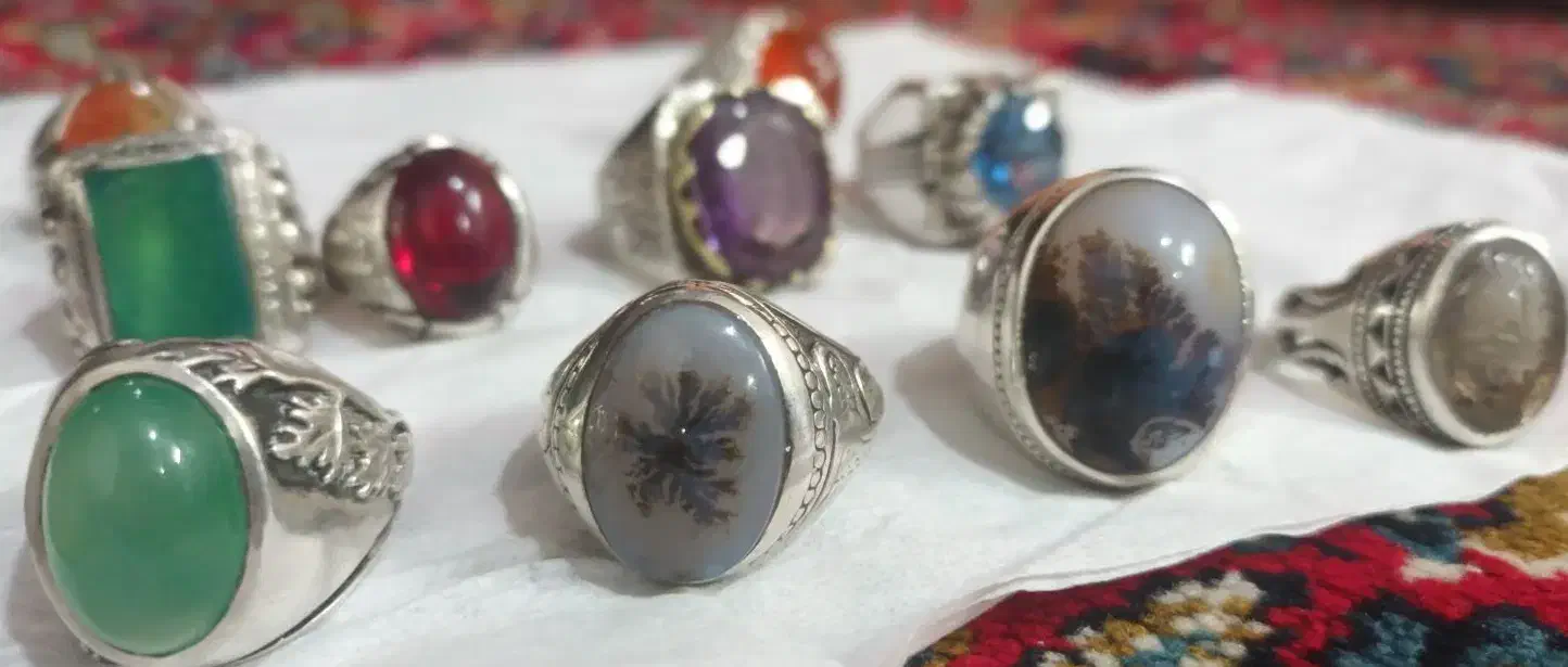 مجموع انگشتری آنتیک همشون دست ساز|کلکسیون اشیاء عتیقه|اردبیل, |دیوار