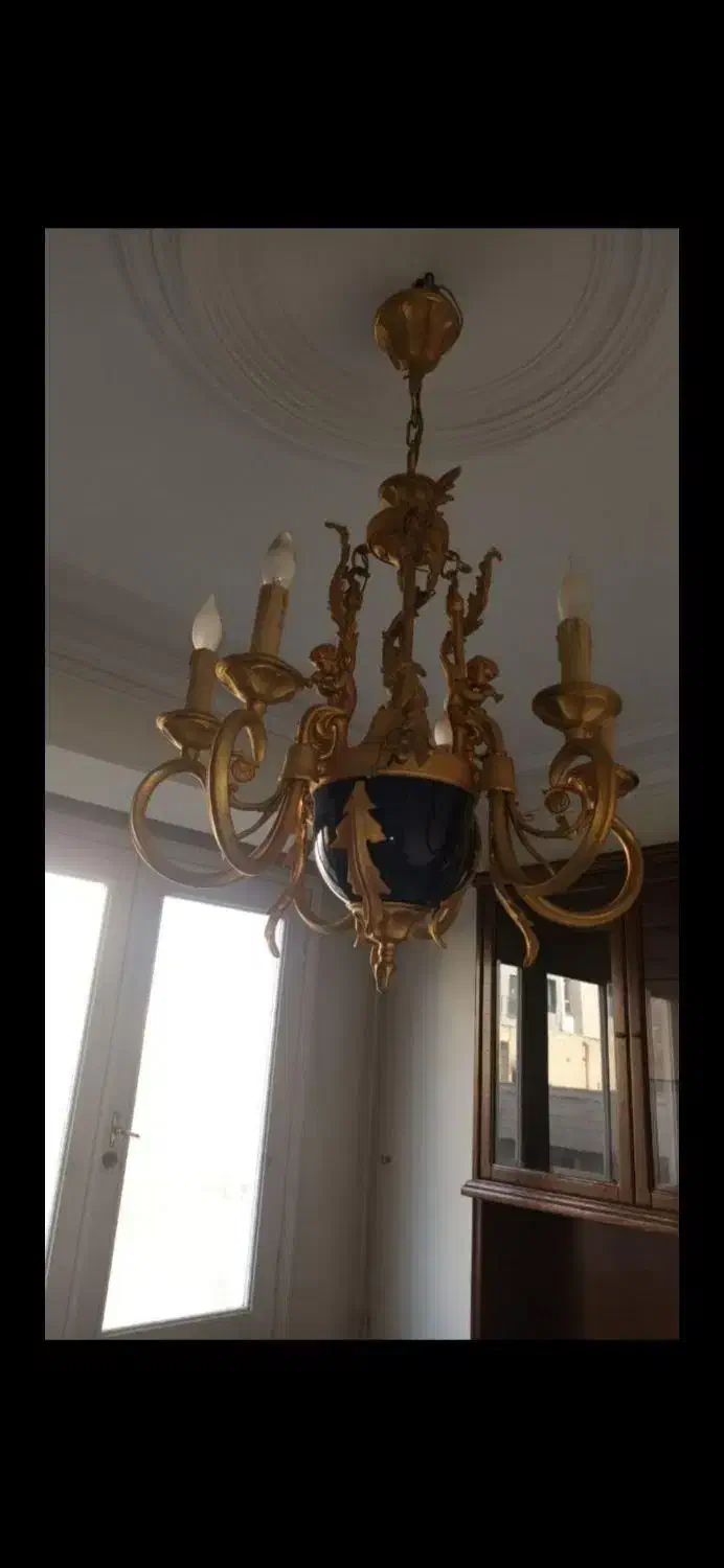 فروش خریدار لوستر آبکاری و برنزی سالم و خراب|لوستر و چراغ آویز|تهران, سعادت‌آباد|دیوار