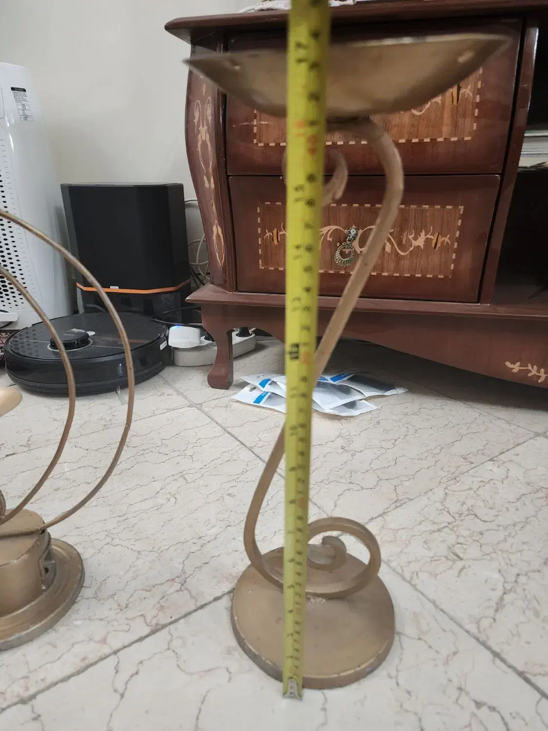 دوعدد پایه گلدان فرفوژه|صنایع دستی و سایر لوازم تزئینی|تهران, صادقیه|دیوار