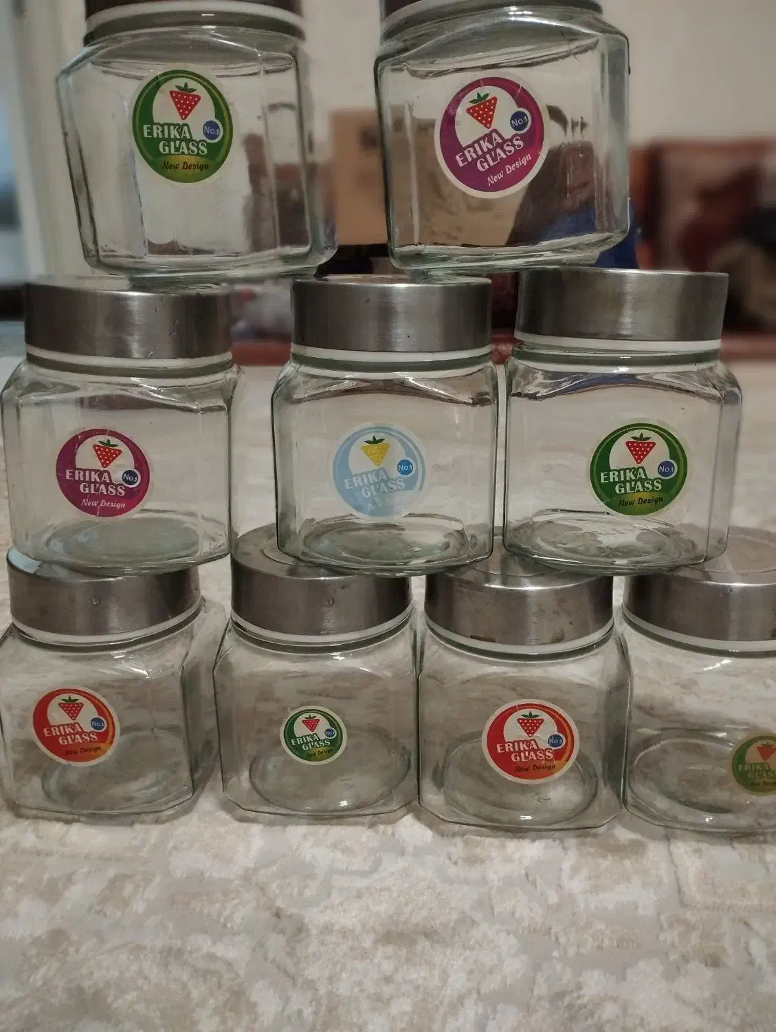 بانکه شیشه ای حبوبات|ظروف نگهدارنده، پلاستیکی، یک‌بارمصرف|کرج, گلشهر|دیوار