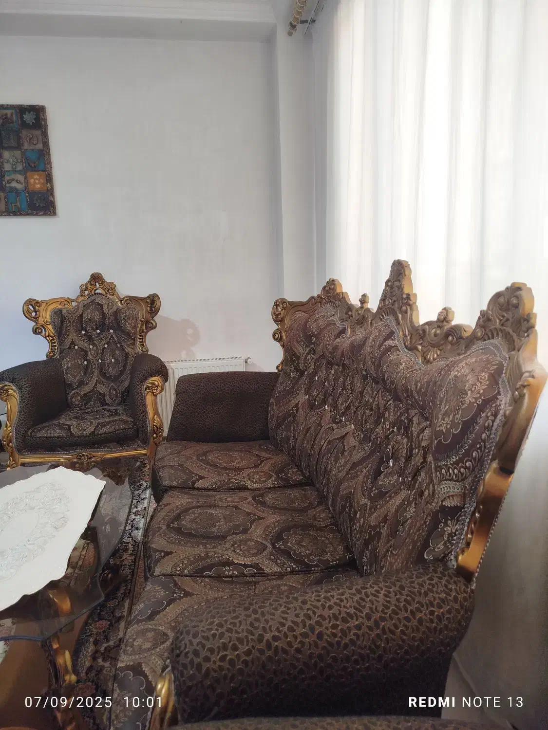 مبل سلطنتی 9 نفره|مبلمان خانگی و میز عسلی|کرمانشاه, |دیوار