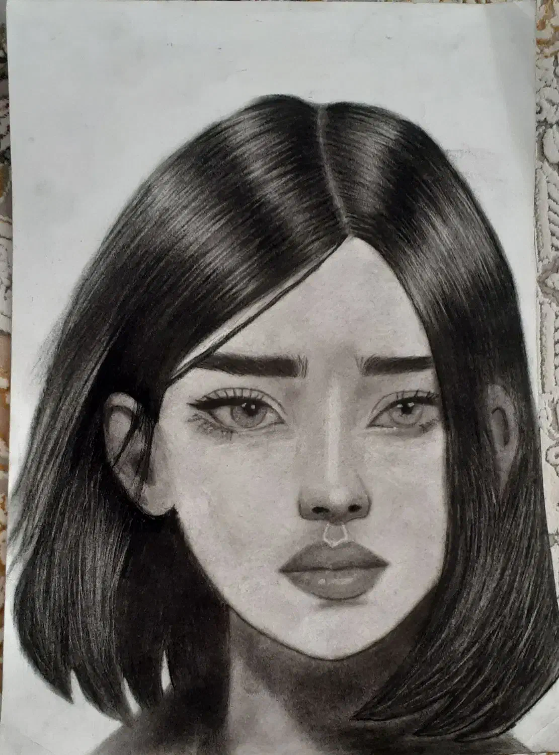 طراحی سیاه قلم باقیمت مناسب انجام میدم|تابلو، نقاشی، عکس|بیرجند, |دیوار