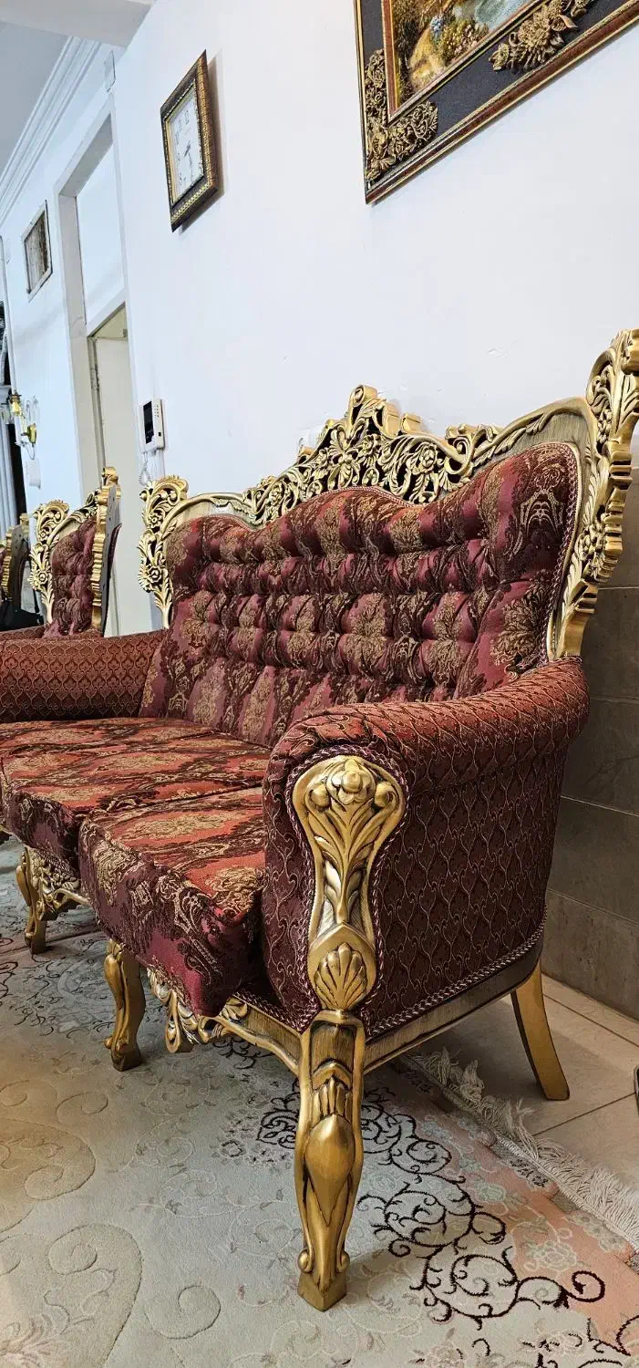 مبل استیل سلطنتی|مبلمان خانگی و میز عسلی|یزد, |دیوار