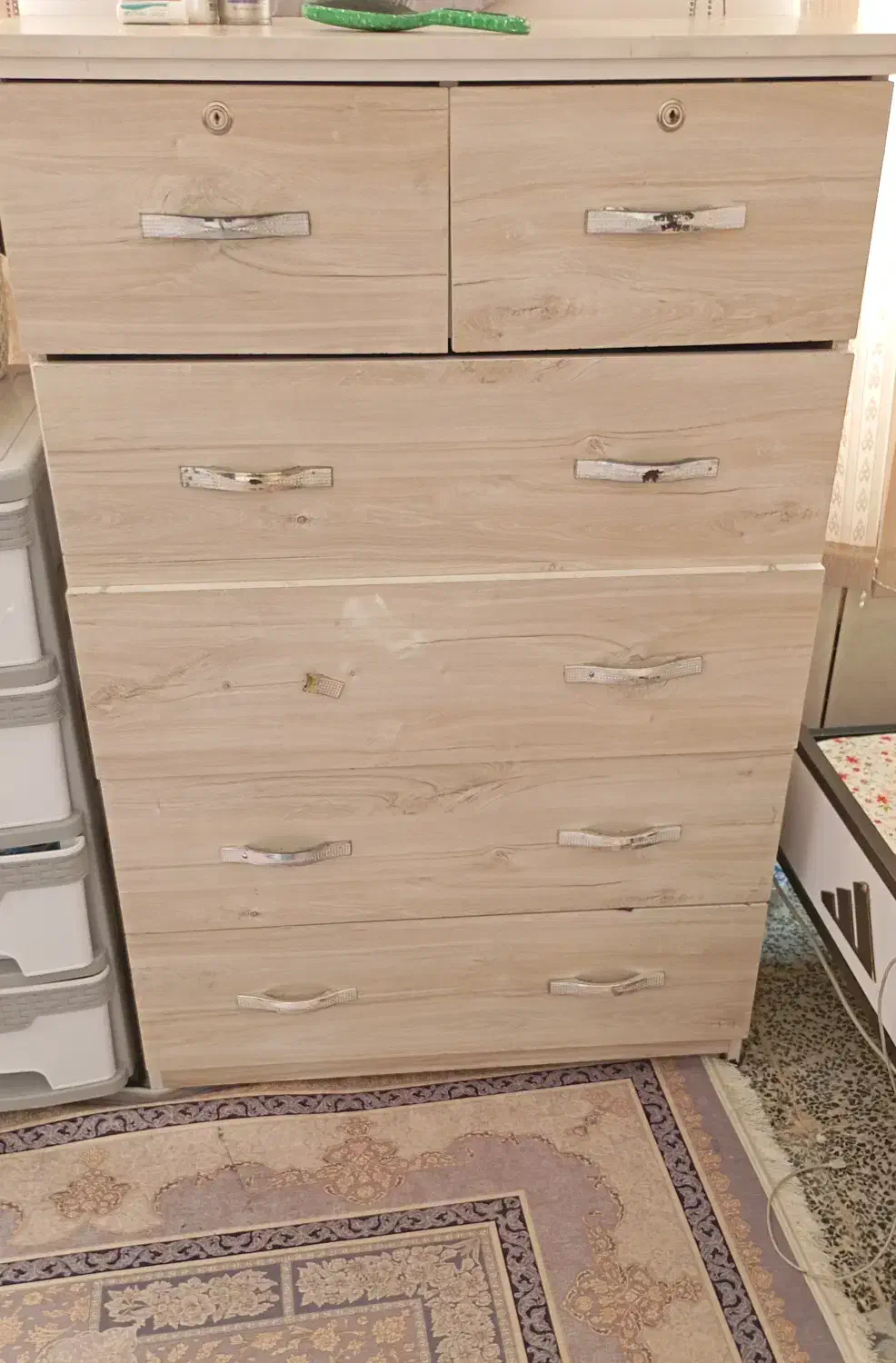 دراور لباس ۴کشو بزرگ و۲کشو‌کوچک|جاکفشی، کمد، دراور|بهمن صغاد, |دیوار