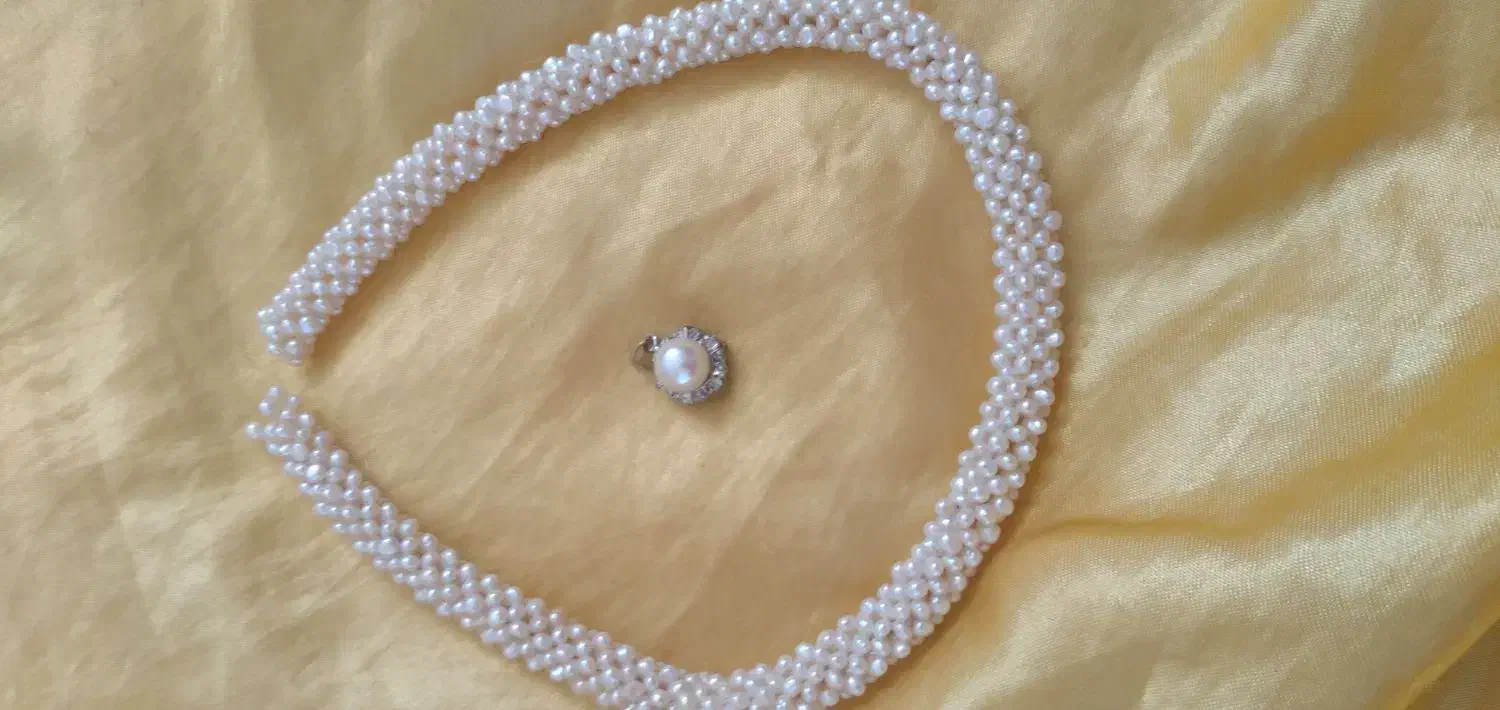 گردنبند اصل دریا قدیمی بافت طوق ۵۰ سانت زیبا|جواهرات|اصفهان, بوستان ناژوان|دیوار