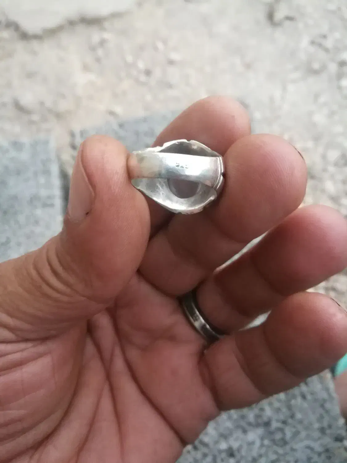 انگشتر دور نجف سنگ اصلی رکاب کار دست|جواهرات|جم, |دیوار