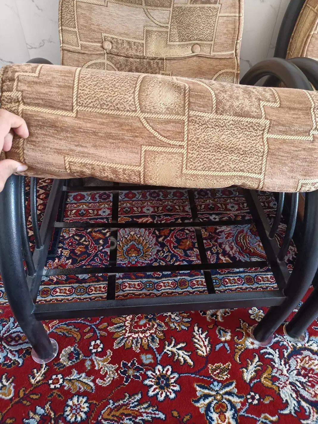 مبل فلزی|مبلمان خانگی و میز عسلی|شیرین‌سو, |دیوار