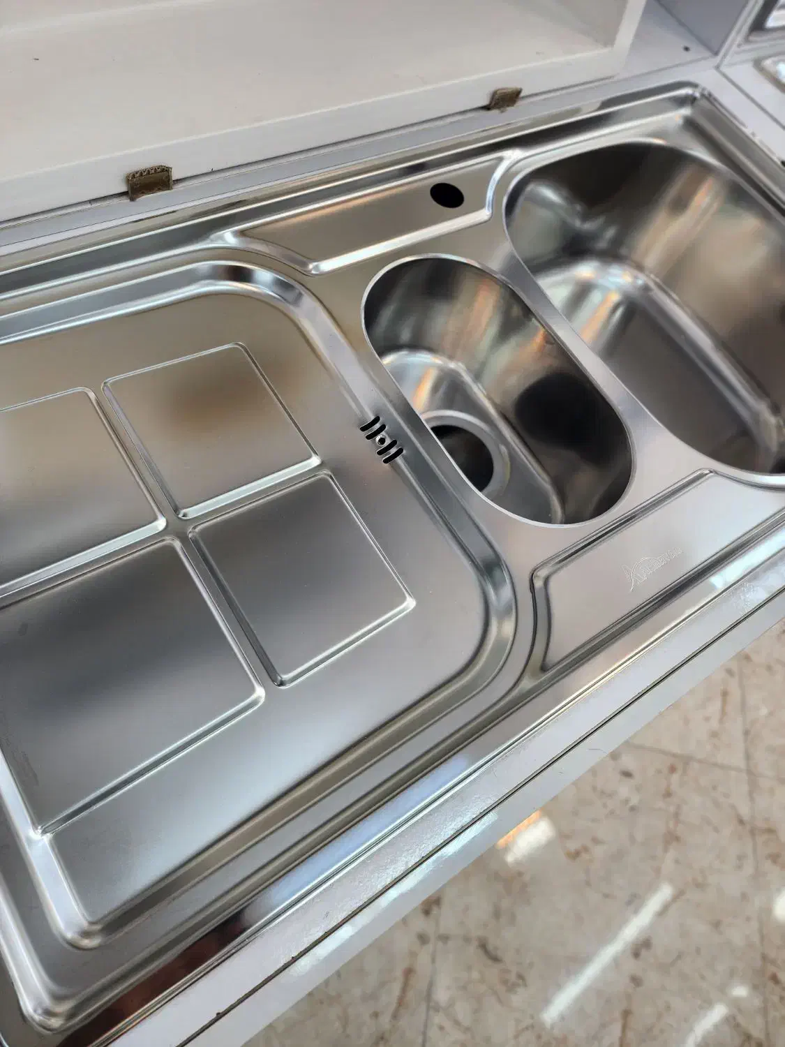 سینک اخوان یک و نیم لگن ۱۰۰ سانت|مصالح و تجهیزات ساختمان|رشت, پارک شهر|دیوار