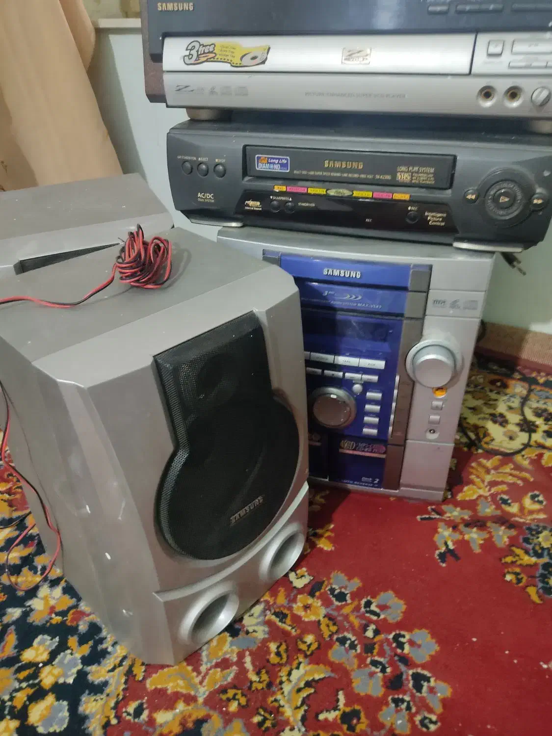 دستگاه ویدیو ،سی دی وی وی دی بهمراه اسپیکر|سیستم صوتی خانگی|مشهد, هفت تیر (نه دره)|دیوار