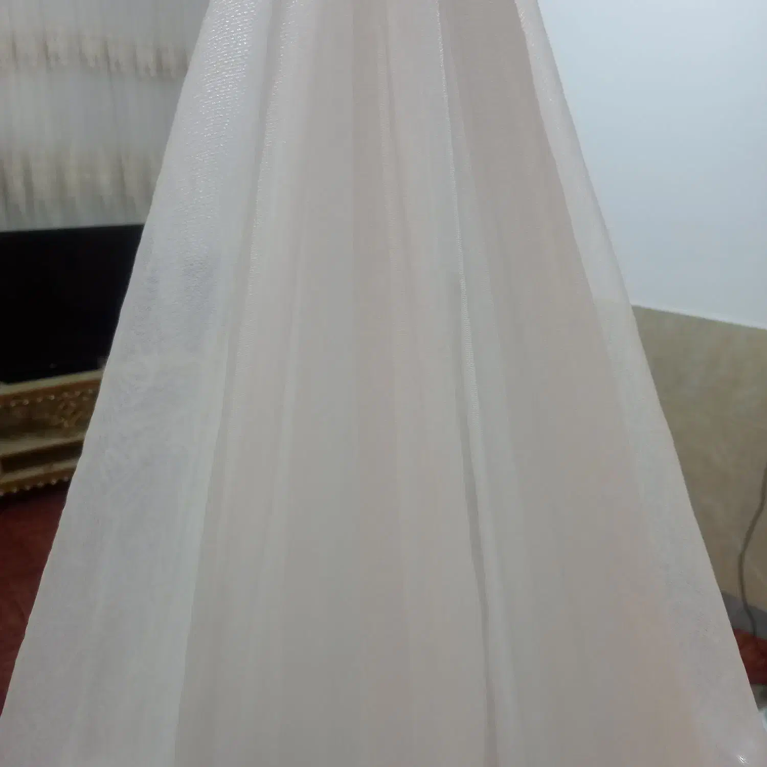 پرده ( پشه بند آستر داره) قیمت ۳۰۰هزار|پرده، رانر، رومیزی|قم, علی آباد سعدگان|دیوار