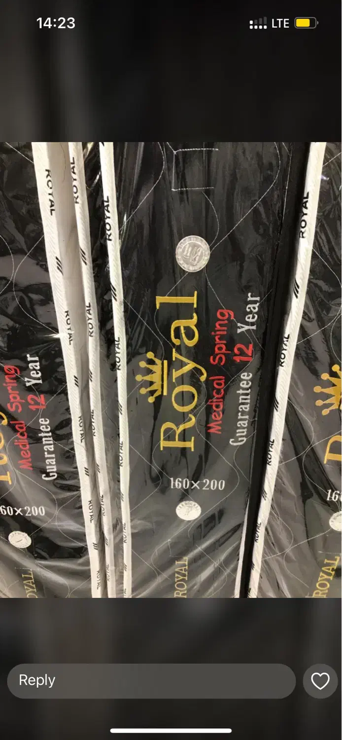 تشک رویال شرکتی درجه یک همراه با دفترچه ضمانت|تشک تختخواب|بجنورد, |دیوار