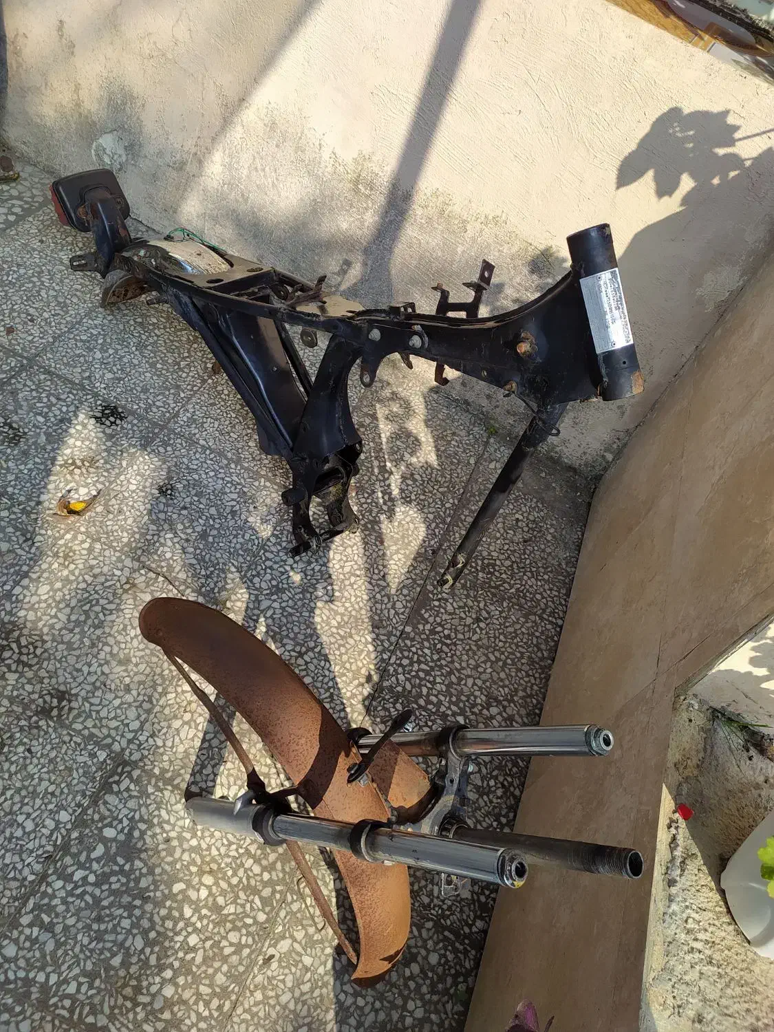 شاسی هوندا مزایده مدل۹۳|موتورسیکلت|املش, |دیوار