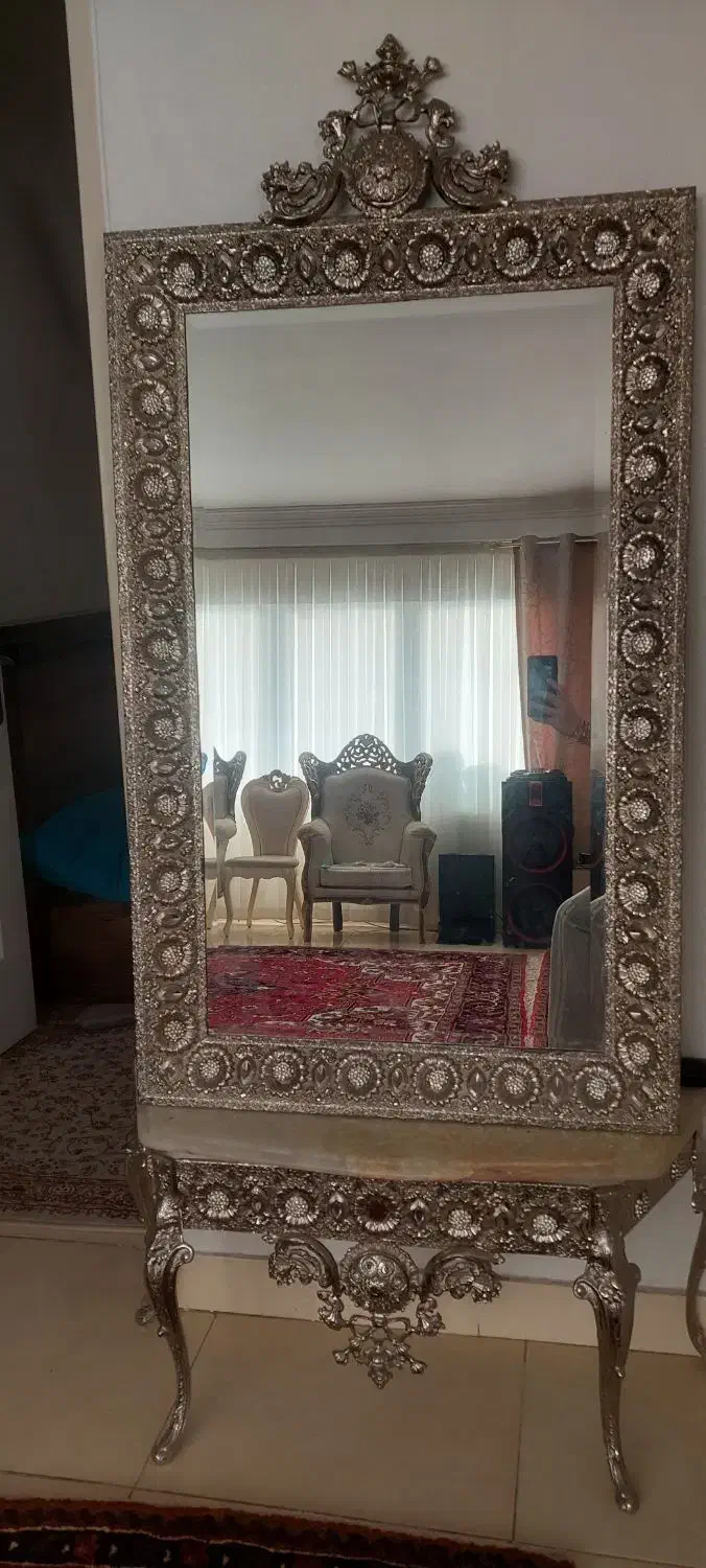 آینه و شمعدان برنز|آینه|تبریز, |دیوار
