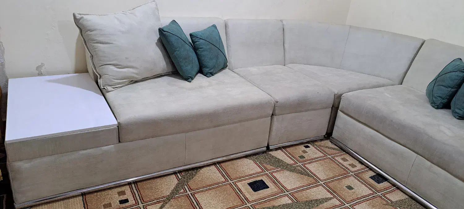 مبل ال هفت نفره تمیز درحدنو|مبلمان خانگی و میز عسلی|شوش, |دیوار