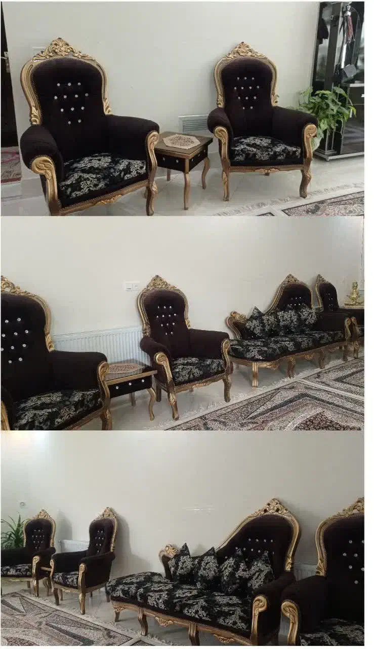 مبل سلطنتی در حد نو بامیز|مبلمان خانگی و میز عسلی|کاشمر, |دیوار