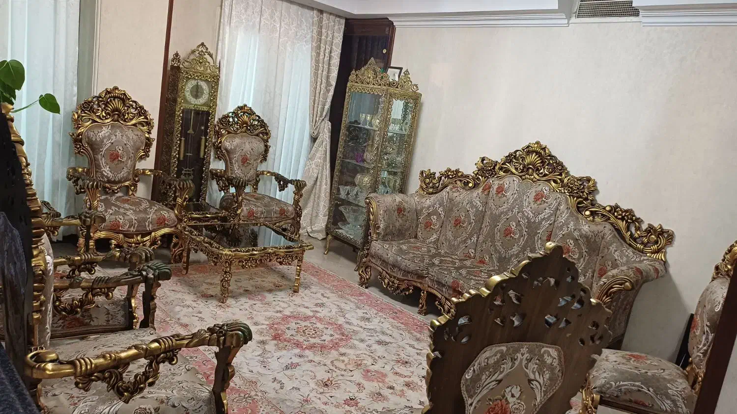 ست مبلمان استیل طلایی مشکی|مبلمان خانگی و میز عسلی|تهران, پاسداران|دیوار