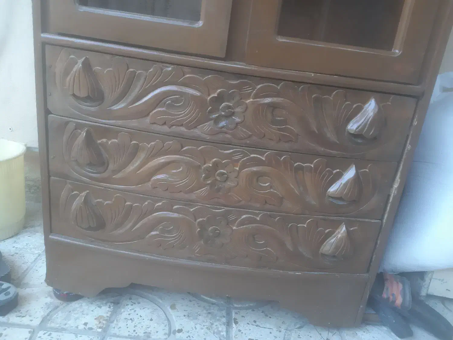 کمد کار کرده چوب اصل|جاکفشی، کمد، دراور|بوشهر, |دیوار