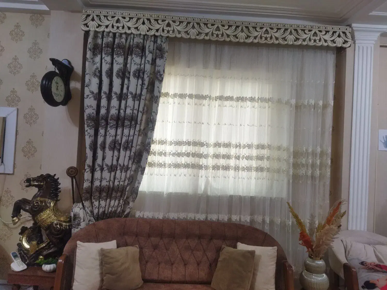 پرده پذیرایی|پرده، رانر، رومیزی|صومعهسرا, |دیوار