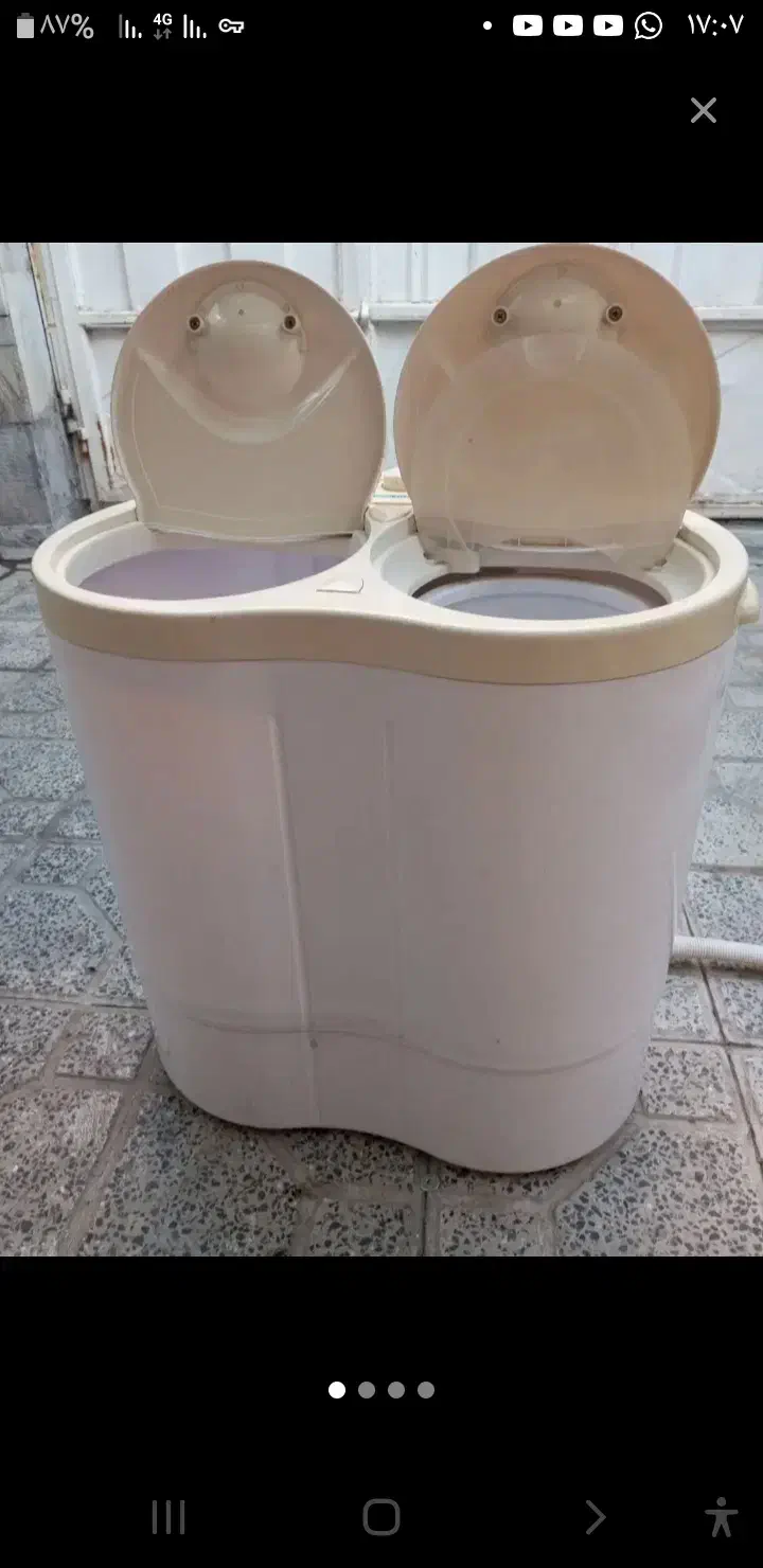 فروش کهنه شور دوقلو|ماشین لباسشویی و خشککن لباس|رشت, معلولین|دیوار