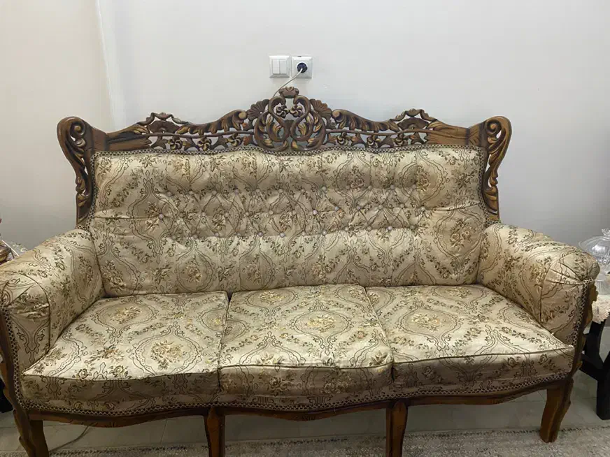 مبل چوب راش استیل|مبلمان خانگی و میز عسلی|ساوه, |دیوار